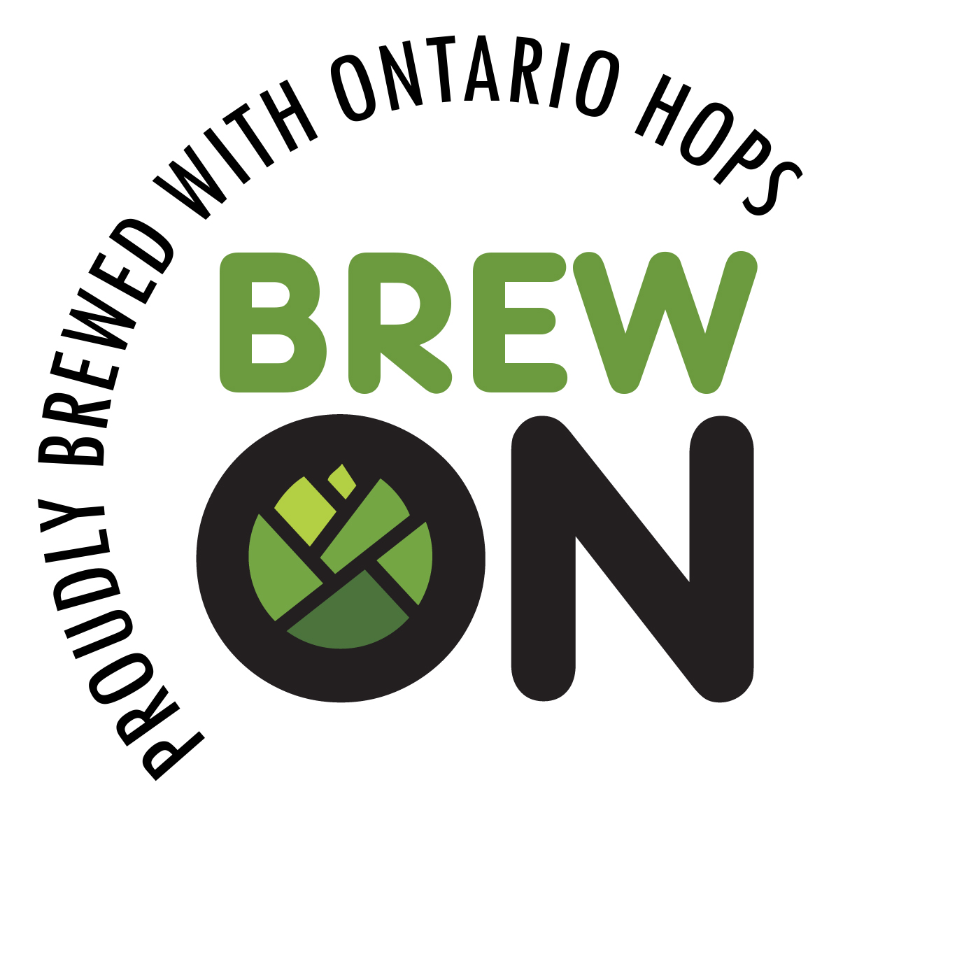 Proudly Brewed with Ontario Hops